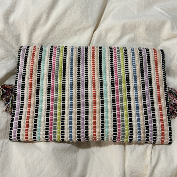 Stella & Dot Multi-Color Fringe Clutch - Picture 6 of 12